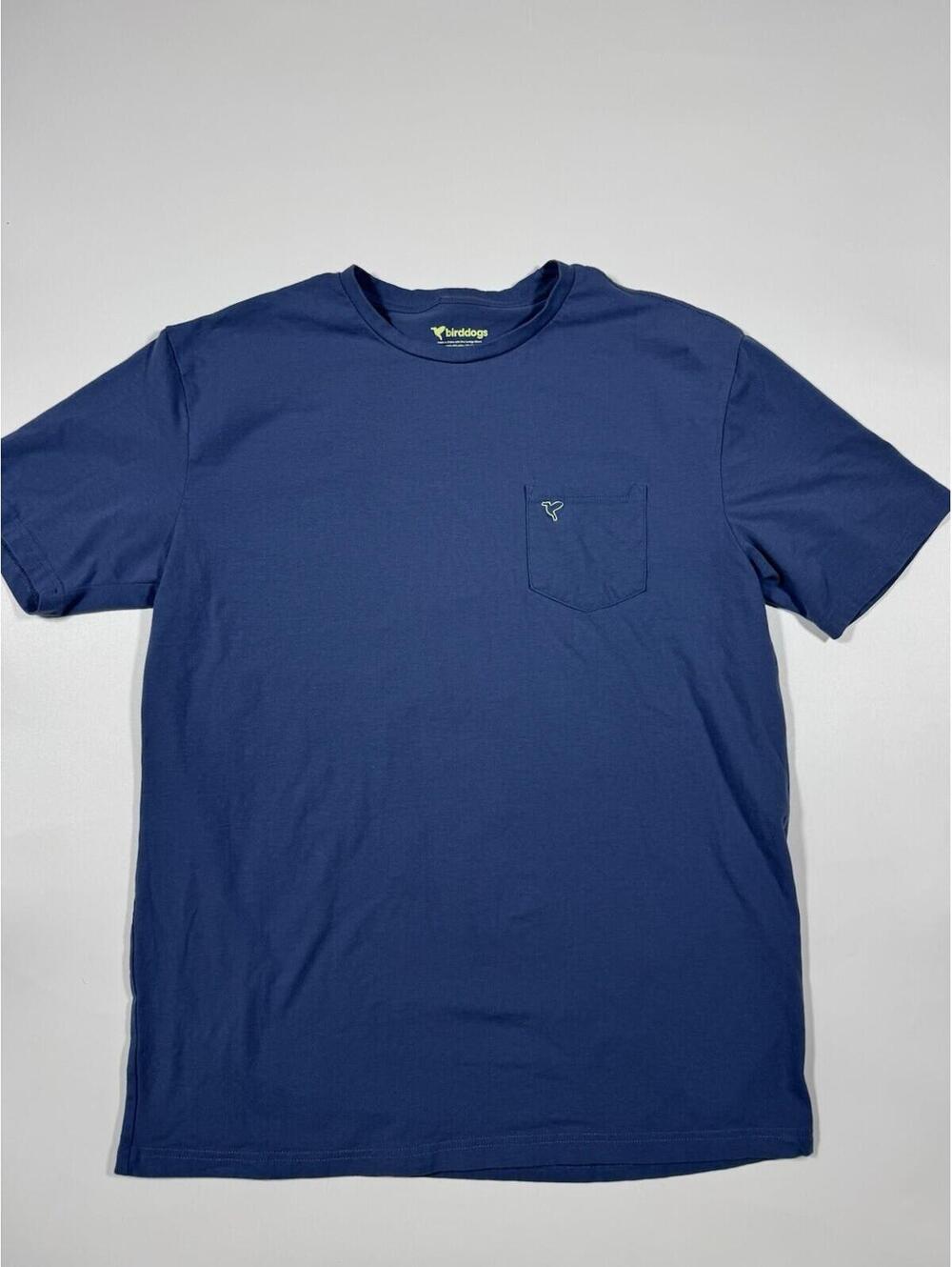 Birddogs Stretch Pocket T-Shirt Blue XL Casual Athleisure Tee
